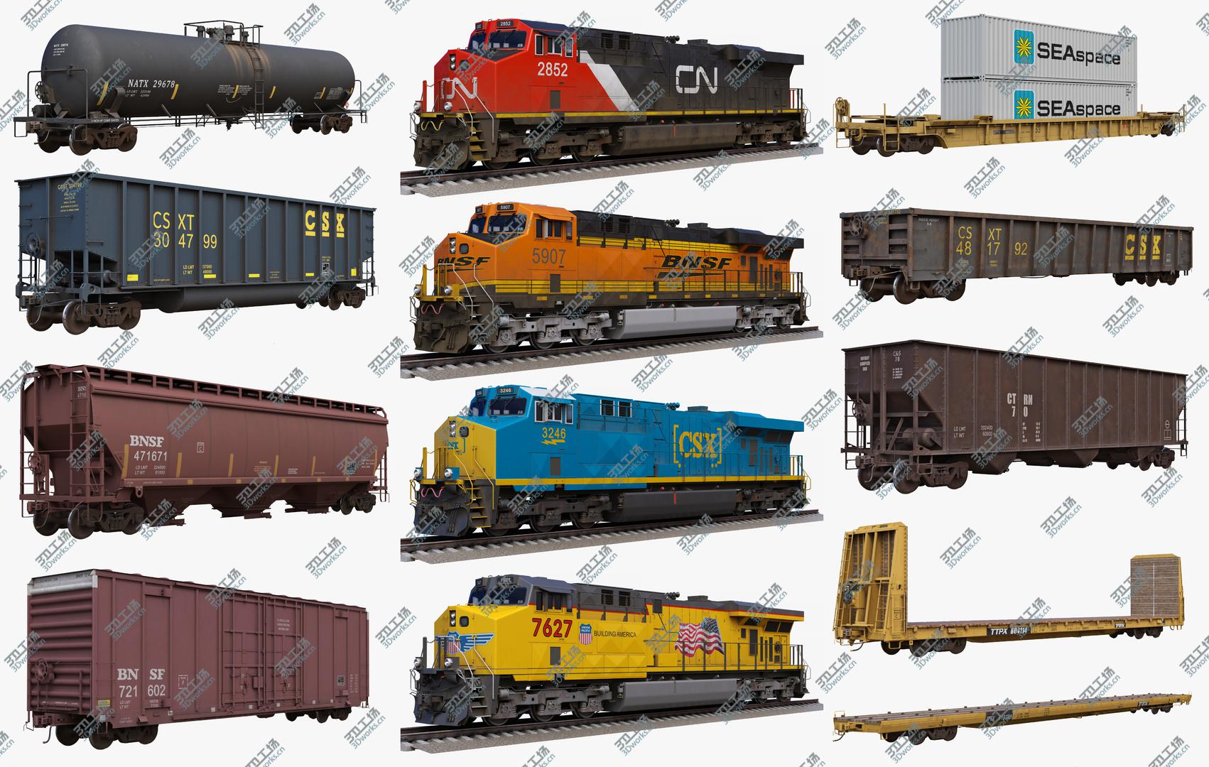images/goods_img/2021040232/3D Big Collection Locomotives and Railcars model/2.jpg